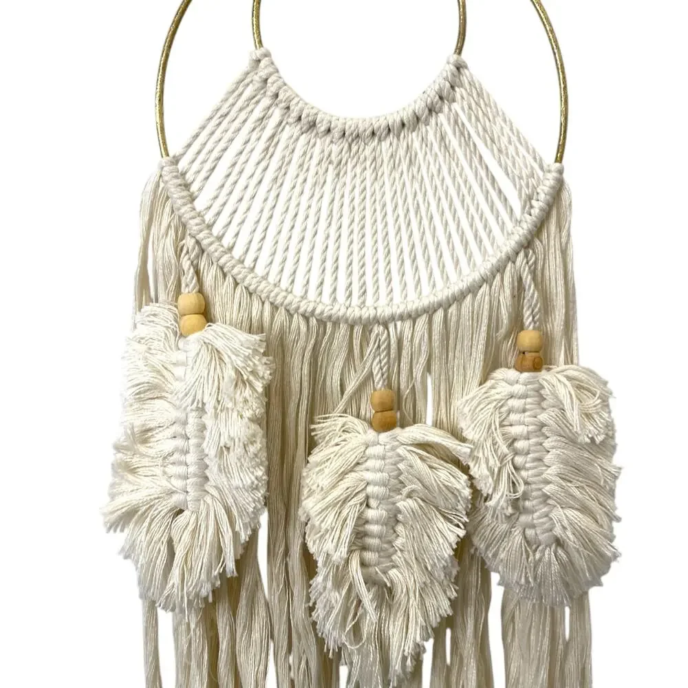 Macrame Wall Hanging Dreamcatcher Boho Hippie Festival Good Vibes Decor Tranquil